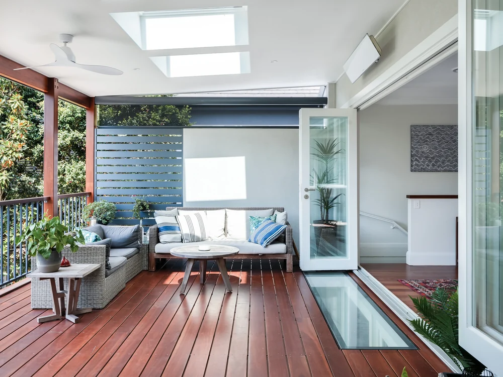 Deck glass strip, Castlecrag